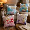 Anime CCardcaptor SSakura Cushion Cover Soft Plush Cushion Cover Double Print And Invisible Zipper For Sofa Home Car Use