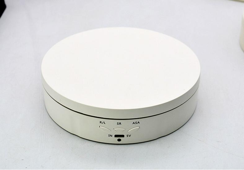 Rotating Display Stand with Mirror - USB Charging for Jewelry, Figures & Live Broadcast