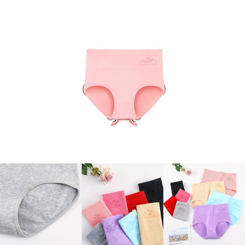 Comfortable High Waist Cotton Plus Size Women's Underwear With Sculpting Breathable Fabric