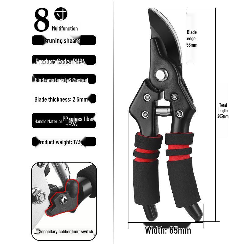 

Multi-functional SK5 Black Blade Pruning Shears for Thick Branches and Bonsai