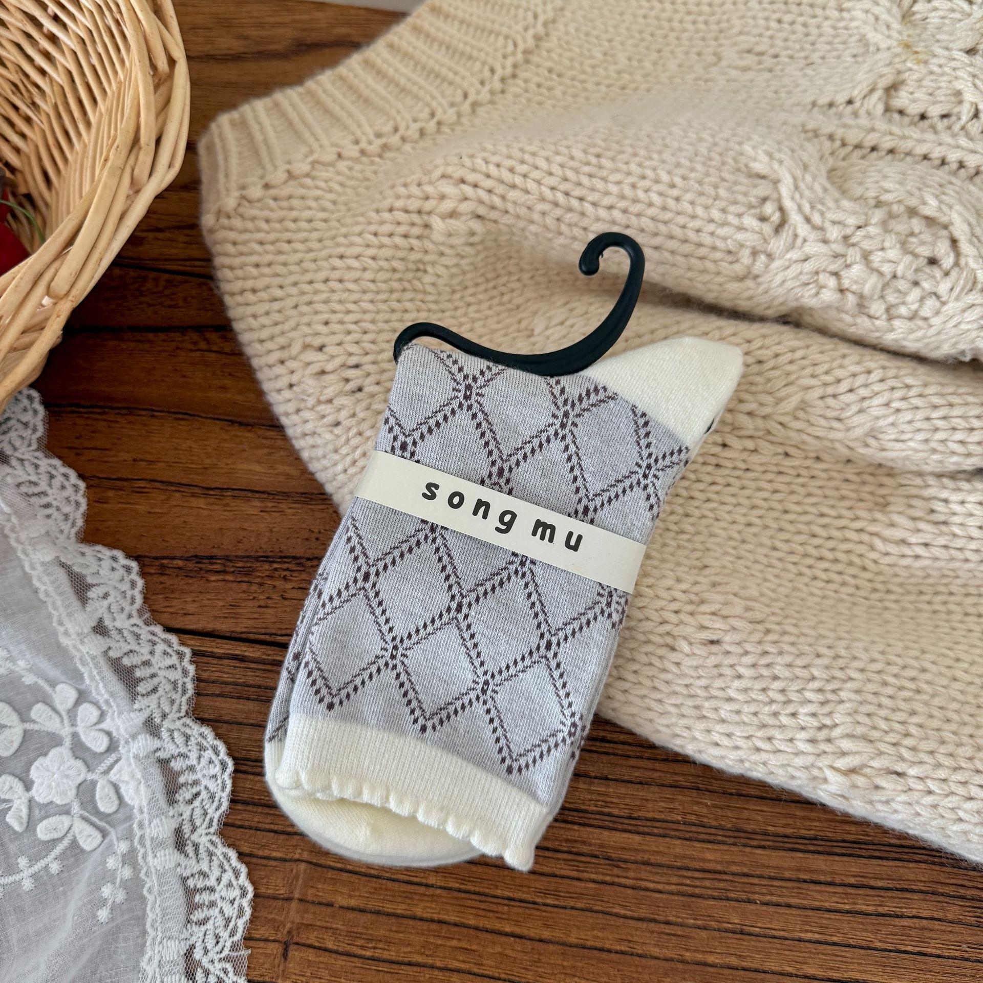 

Женские осенне-зимние новинки носки из махры с бантом 1 pair