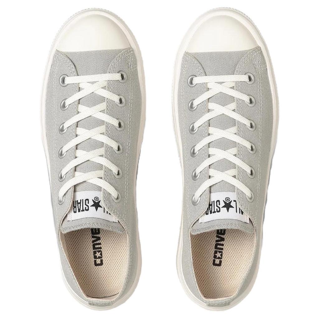 Converse All Star Light Plts 2 Ox Comfortable Versatile Low Top Canvas Shoes Women Sneakers Gray 31312532-215