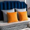 A Pair Luxury Velvet Applique Cushion Covers Home Decor Striped Throw Pillow Cases 45x45cm/30x50cm