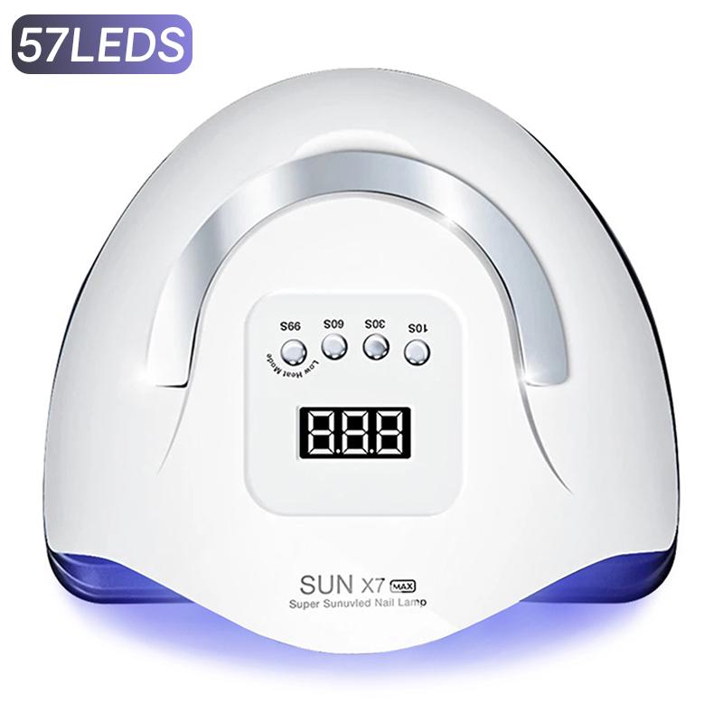 Professional 57LEDS UV Nail Lamp Dryer For Nails Gel Polish Drying With Auto Sensor 4 Timer Setting Manicure UV Light Equipment