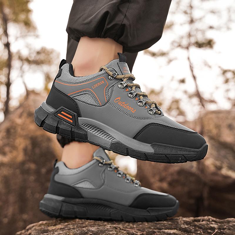 Men's Platform Non Slip Safety Boots Comfortable Trend Travel Shoes Outdoor Hiking Casual Shoes