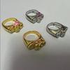 Ring Shape Lighter Alloy Jewelry Accessories Finger Ring Woman Gift Party Outfit