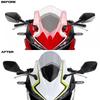 WOOGA Motorcycle Windshield Windshield Screen Panel Spoiler for Honda CBR400R CBR500R CBR 400R CBR 500R 2019 2020 2021 2022 2023 2024 Easy To Install
