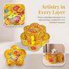 Plum Blossom Pattern Pagoda Base Box Foldable Gift Box DIY Foldable Box  Festival Gift