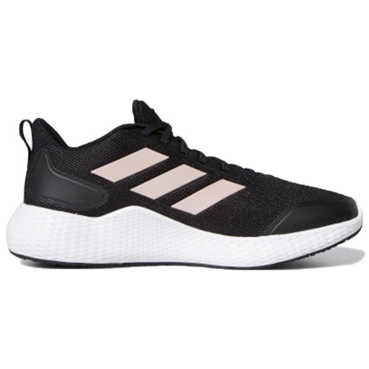 adidas Day Comfortable Low Top Running Shoes Women's Black Pink FW7466