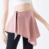 Sports Skirt Cover Polyester Fiber Soft One Piece Absorbent Yoga Tie Up Skirt for Fitness Tennis Pink One Size