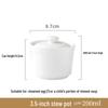 Zhaoran Pure White Ceramic Stew Pot