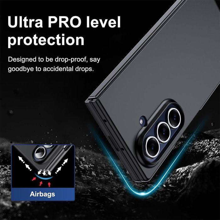 Fodral för Samsung Galaxy Z Fold 8 Ultra, Hårt Anti-repor Skydd Svart - 2 Härdade Glas