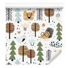 Wallpaper Tree Leaves Hedgehogs Teddy Bears for Living Room and Bedroom 50x1000