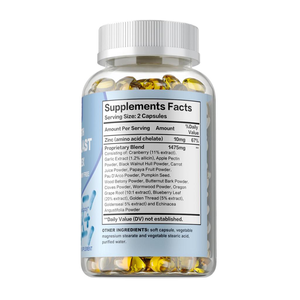 Parasiten-Blast Entgiftungs-Komplex 1485mg - mit Wermut, Schwarznussschale, Nelke