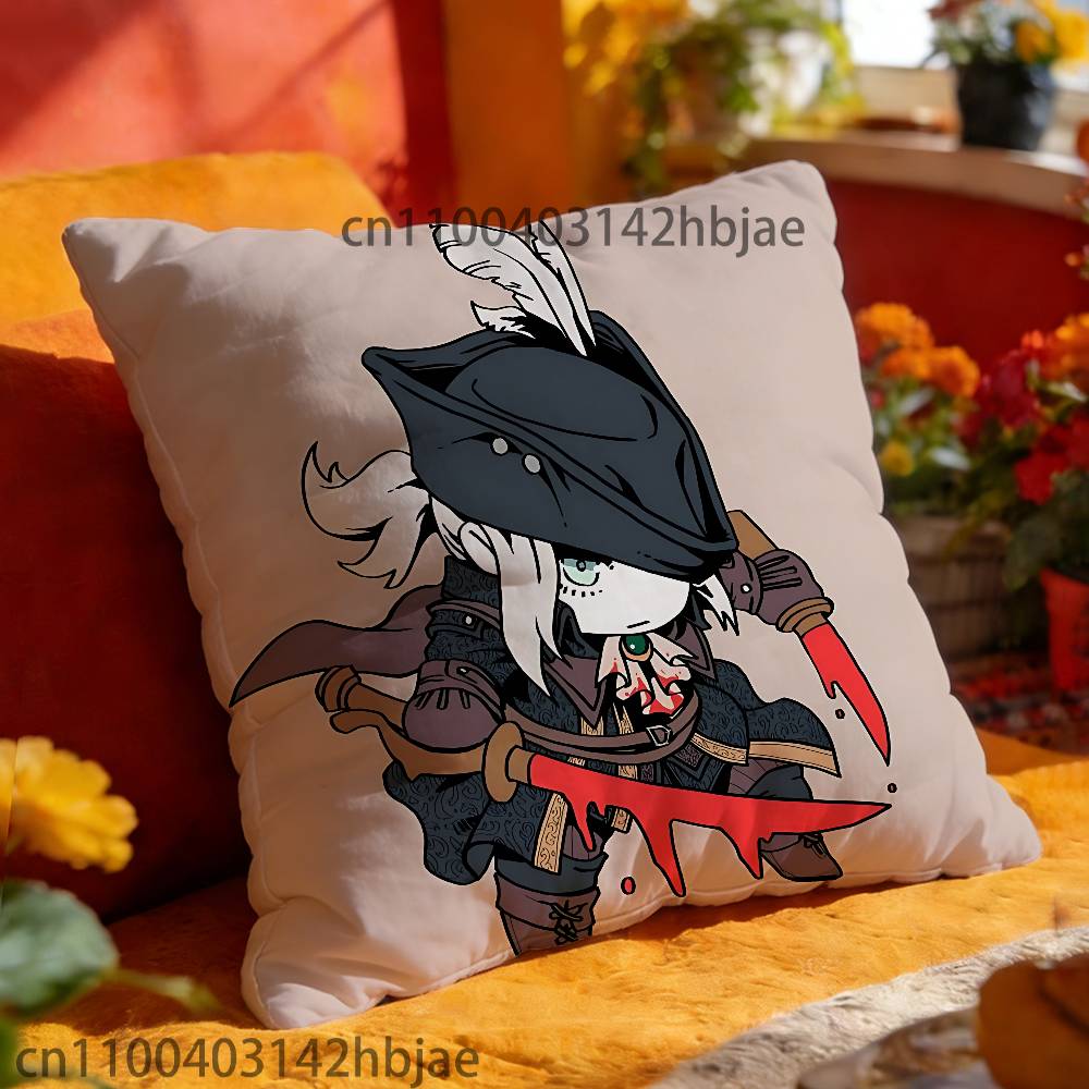 Lady Maria B-BloodborneS Pillowcases Bedroom Living Room Sofa Home Decor Polyester Cushion Cover with Zipper