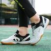 Professional Badminton Shoes Men Women Non-Slip Rubber Sole Breathable Mesh Upper Carbon Plate Support Rotating Hook