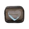 Sequin Heart PVC Transparent Cosmetic Bag Simple Ladies Large Capacity Travel Portable Waterproof Sundry Storage Toiletry Bags