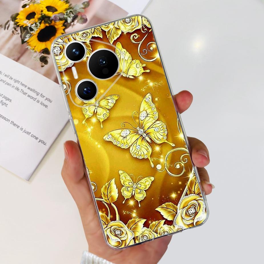Für Huawei Pura 70 Hülle Niedliche Cartoon Bemalte Abdeckung Klare Silikon Handyhülle Für Huawei Pura 70 Pro Plus Pura70 Pro + Weiche Hülle