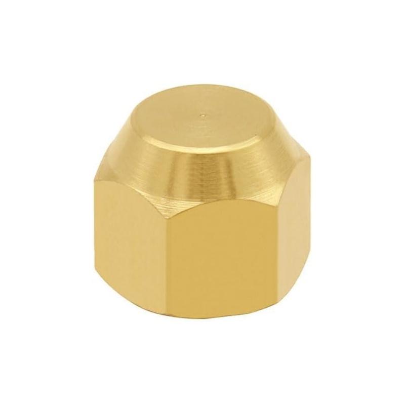 5lots High Temperatures Brasses Flare Nut with Deep Threads for Reliable 1/2 In Tube Terminations