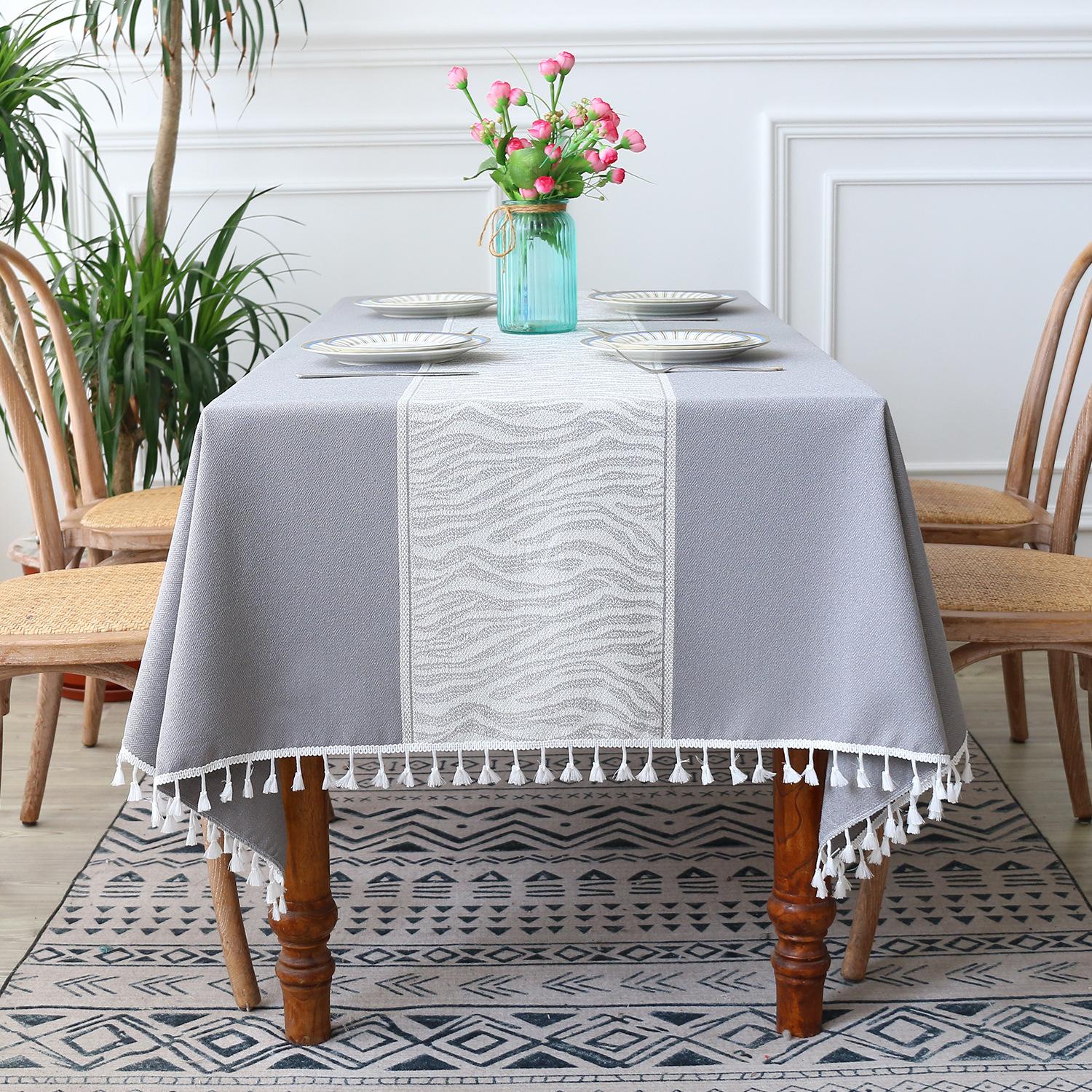 

Tablecloth Cotton And Linen Fabric Coffee Table Cover Square Tablecloth Hotel Household Table Mat 90*90cm