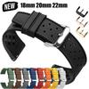Quick Release Tropical Silicone Watch Band 18mm 20mm 22mm Strap for Oris for Seiko for Citizen Rubber Tropic Smart Watch Straps
