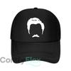 Head  Mustache Silhouette Mesh Baseball Cap For Womens Unisex FeUnisex Beach Dad Hat Hip Hop Snapback Cap