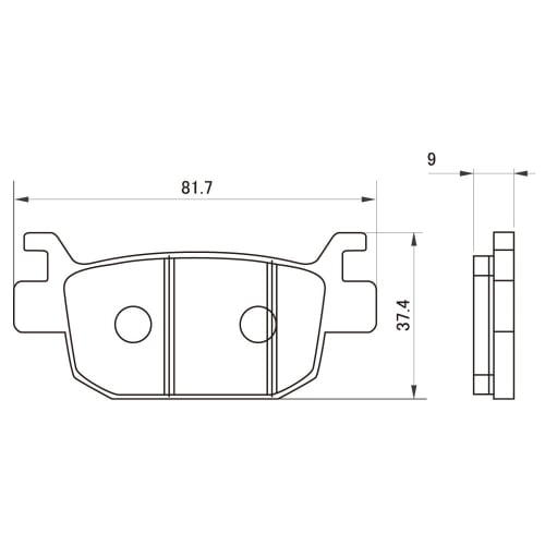 Daytona Motorcycle Brake Pad Red Pad (Semi Metal Pad) Forza MF13(18) Forza MF15(21) PCX160KF47(21) ADV150KF38(20-21) PCXJK05(21) etc. Rear 79849 Threa