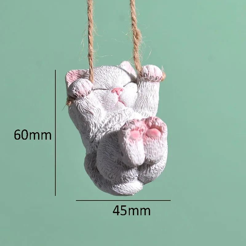 

Garden Decoration Kitten Dog Miniature Figurines Tree Hanging Ornaments Park Lawn Courtyard Resin Statue Pastoral Outdoor Decor