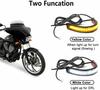 2PCS 12V LED Motorcycle Turn Signal Light & DRL Fork Flasher Amber Flashing Lamp White Strip Blinker Auto Accessories U2A8