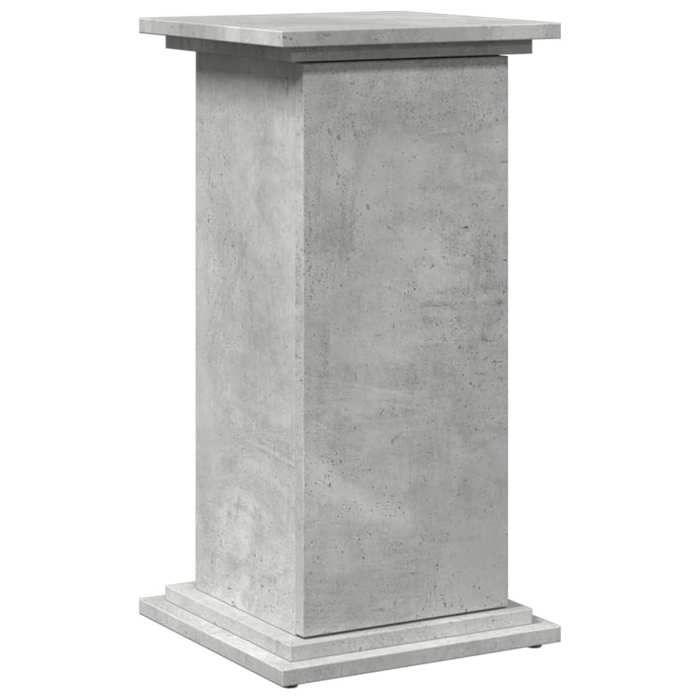 VidaXL Pedestal with Storage Concrete Grey 31x30x60 Cm Engineered Wood, Display Case, Display Stand, Presentation Shelf, Stand 854619