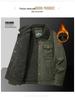 Men's Winter Lamb Wool Lined Casual Jacket - Warm, Middle-Aged Style, Plus Velvet Thickness