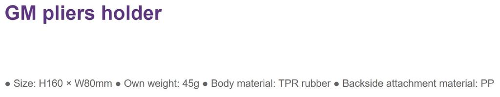 Golden Mean Uchwyt na szczypce 45 gramów 160 x 80 mm czerwony (4156)