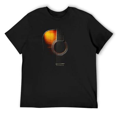 Colour Acoustic Guitar Hi-Lite T-Shirt Customizeds New Edition Plus Sizes Clothes for Men