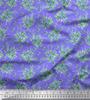 Soimoi Black Japan Crepe Satin Fabric Leaves & Rose Floral Print Sewing Fabric Metre 42 Inch
