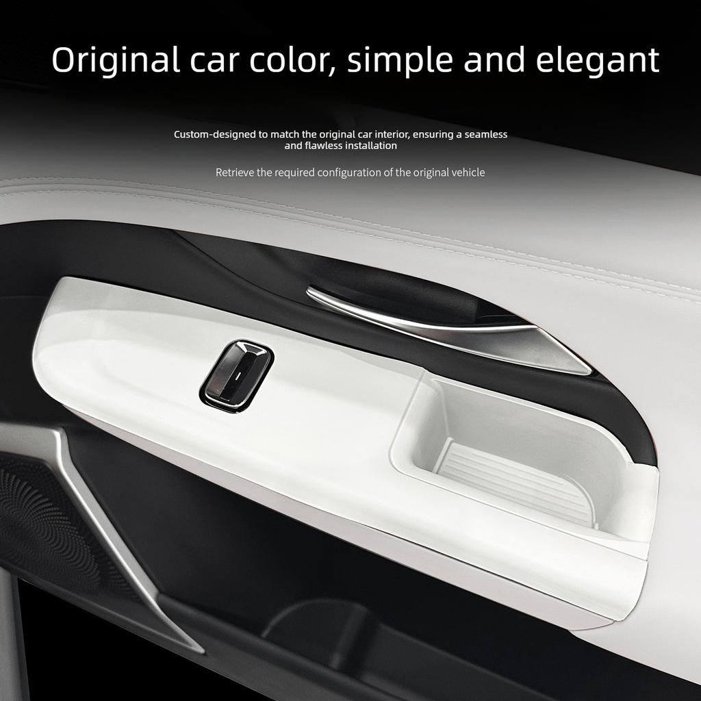 4Pcs for XPENG G9 2025-2026 Door Button Storage Pad Door Handle Storage Compartment Pad Silicone Tray Interior Car Accessories