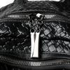 Woven PU Backpack Large Capacity Travel Backpack Women's Multi-functional Shoulder Bag