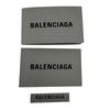 BALENCIAGA 551921 Compact wallet leather Every day Tri-fold wallet Dark gray leather Used