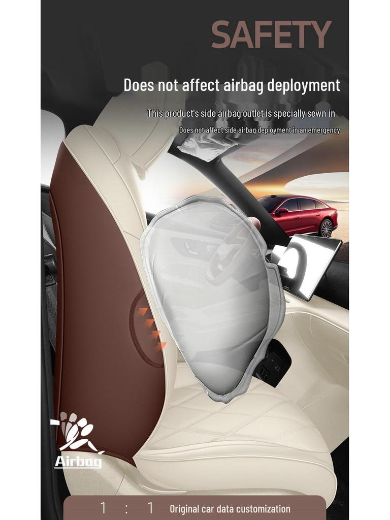 Full-Coverage Breathable Seat Covers for Chery Fengyun A9L - All-Season Car Seat Cushions