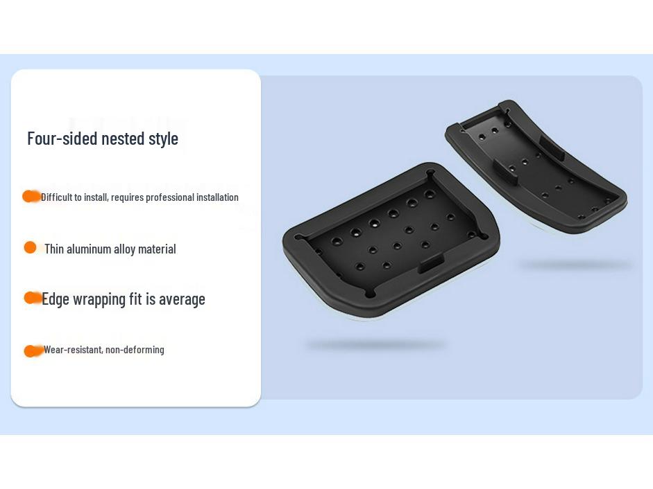 Aluminum Alloy Throttle Brake Pedal Decorations for Tesla Model Y/3 Refresh Accessories