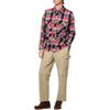 Timberland Plaid Point Collar Button Drop Shoulder Long Sleeve Shirt Men shirts Red TB0A6J5KE091