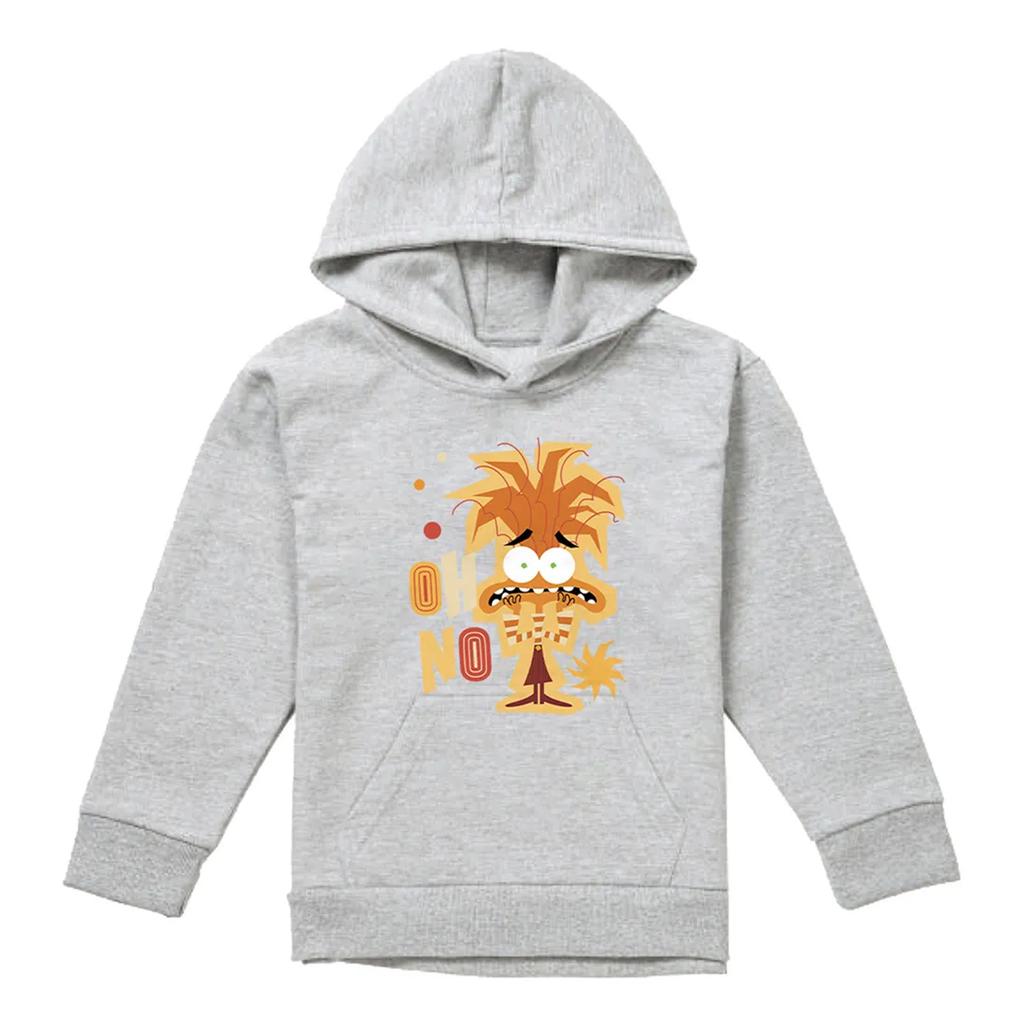 Inside Out 2 Childrens/Kids Anxiety Heather Hoodie