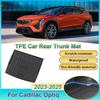 Car Rear Trunk Mats For Cadillac Optiq 2023 2024 2025 TPE Carpet Storage Pad Waterproof Cargo Trays Cushions Mats Accessories