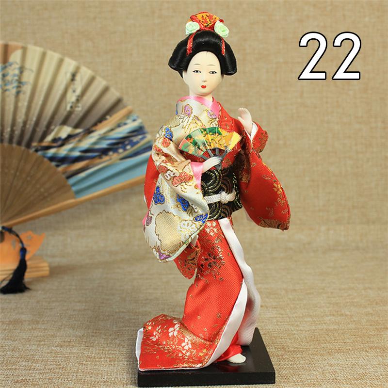 Krásné japonské figurky gejš Panenky s krásným kimonem Domácí dekorace na plochu Miniatury Kolekce ozdob z gejš Dárek