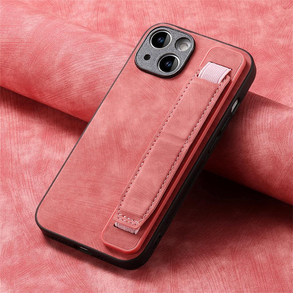 Geeignet für die Handyhülle Apple 16 Pro Max, Armband mit Ledermuster und Anti-Drop-Hülle für iPhone 15 Pro