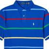 Polo Ralph Lauren Logo Embroidered Striped Straight Fit Short Sleeve Polo Shirt Men Tops Blue 710926410-001