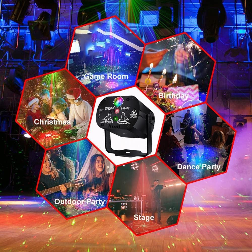 USB Sound-Activated LED Mini Laser Stage Light