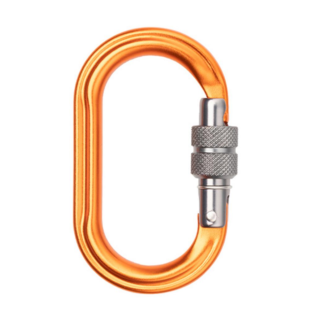 Rock Climbing Carabiner Light Weights Twist Carabiner Hook with Screwgate Spring Snap Keychains Clip Hook Buckle