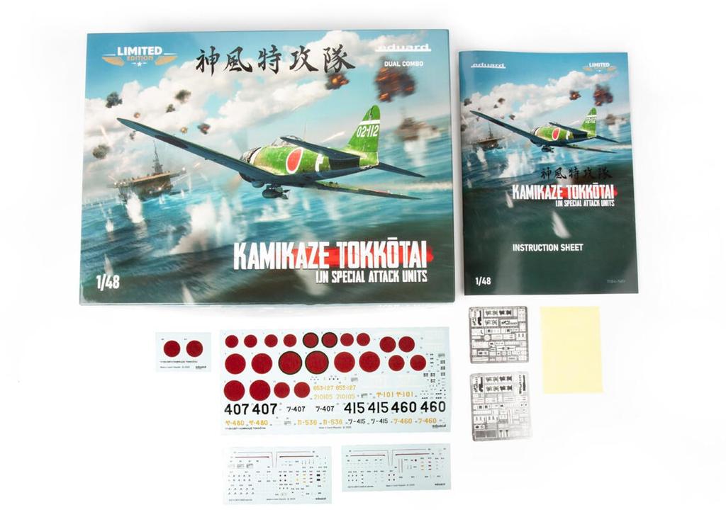Eduard Dual Combo Limited Edition Kamikaze Special Attack Force Plastic Model Kit EDU11184 1/48 A6M5/A6M2-K (Airplane)