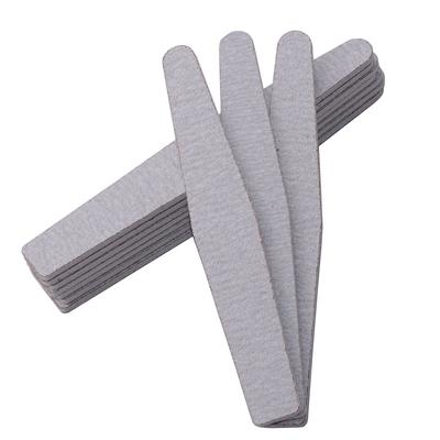 50Pcs Gray Rhombic Double-side Nail Files Nail Sanding Sandipaper Manicure Pedicure Tool 80 -100