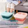 Folding Foot Bath Tub with Lid - Heated, Massage, and Plastic Basin for Adults